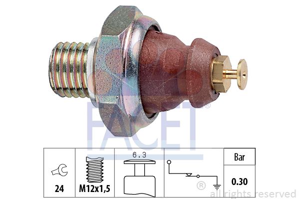 FACET Датчик давления масла 7.0052
