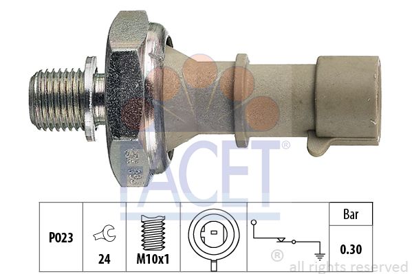FACET Датчик давления масла 7.0162