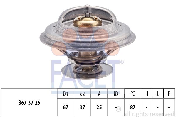 FACET termostatas, aušinimo skystis 7.8256S