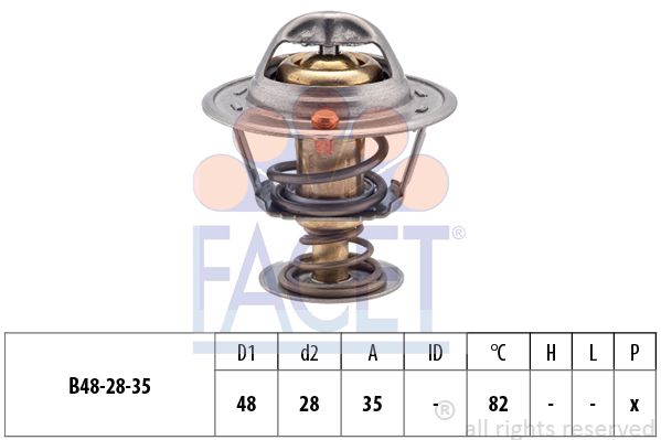 FACET termostatas, aušinimo skystis 7.8415S