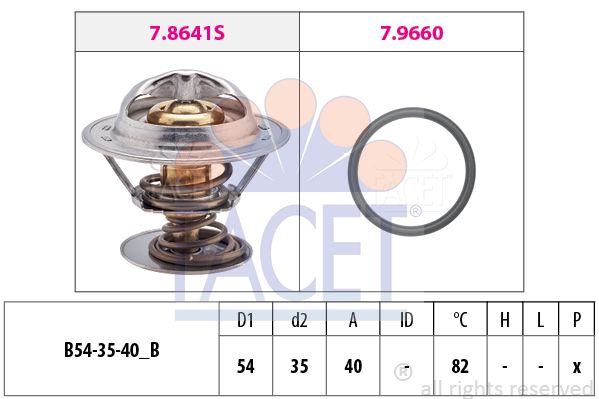 FACET termostatas, aušinimo skystis 7.8641