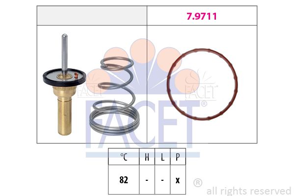 FACET termostatas, aušinimo skystis 7.8736