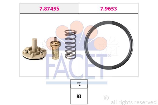 FACET termostatas, aušinimo skystis 7.8745