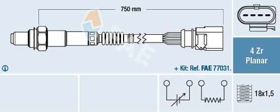 FAE lambda jutiklis 77901