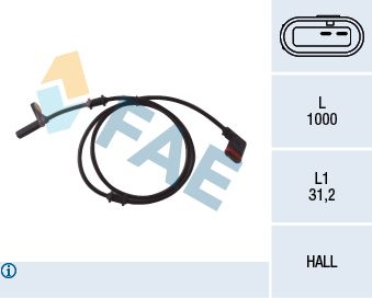 FAE Датчик, частота вращения колеса 78037