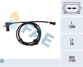 FAE Датчик, частота вращения колеса 78083