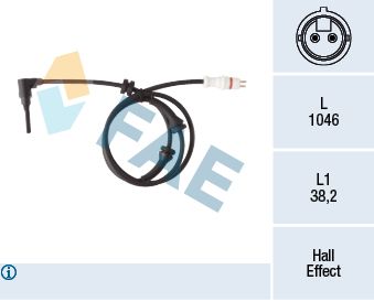 FAE Датчик, частота вращения колеса 78264