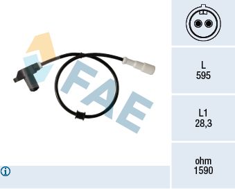 FAE Датчик, частота вращения колеса 78351