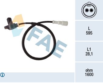 FAE Датчик, частота вращения колеса 78400