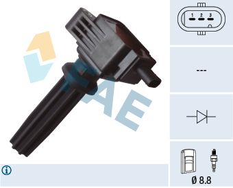 FAE Катушка зажигания 80255