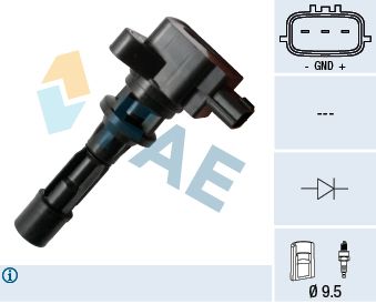 FAE Катушка зажигания 80328