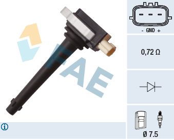 FAE Катушка зажигания 80330