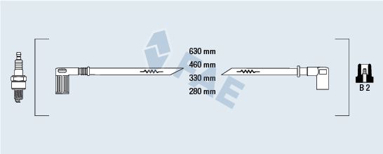 FAE Комплект проводов зажигания 85650