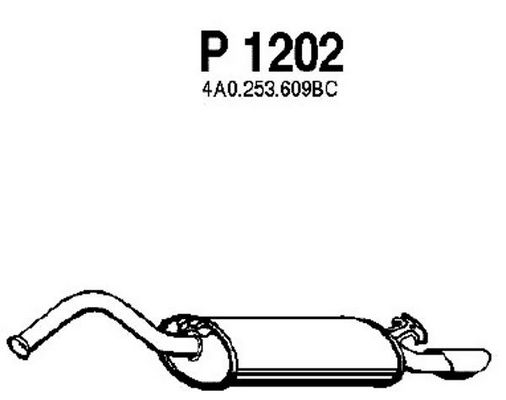 FENNO Глушитель выхлопных газов конечный P1202