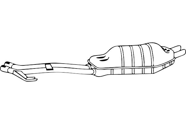 FENNO Глушитель выхлопных газов конечный P1473