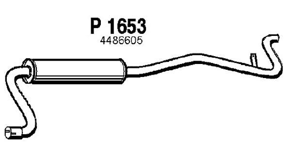 FENNO Глушитель выхлопных газов конечный P1653