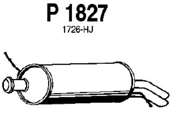FENNO Глушитель выхлопных газов конечный P1827