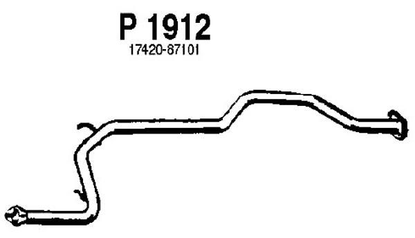 FENNO Средний глушитель выхлопных газов P1912