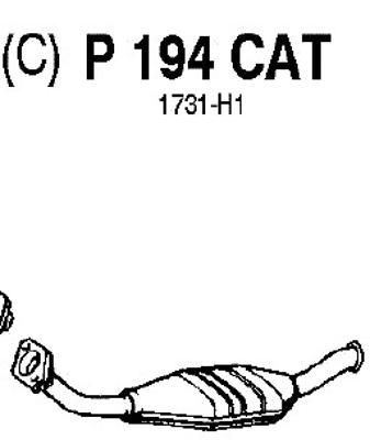 FENNO katalizatoriaus keitiklis P194CAT