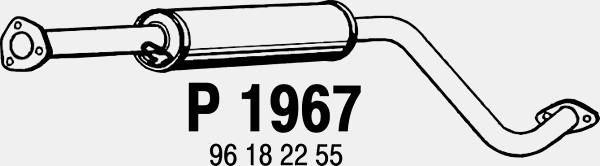 FENNO Средний глушитель выхлопных газов P1967