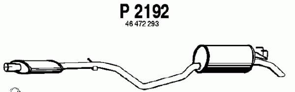 FENNO Глушитель выхлопных газов конечный P2192