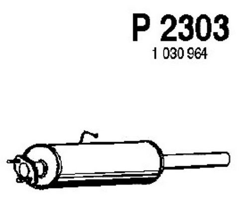 FENNO vidurinis duslintuvas P2303
