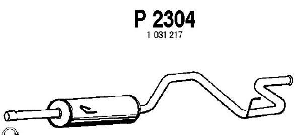 FENNO vidurinis duslintuvas P2304