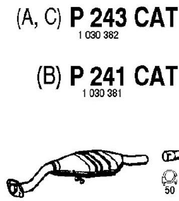FENNO katalizatoriaus keitiklis P243CAT