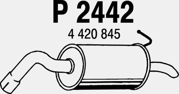 FENNO galinis duslintuvas P2442