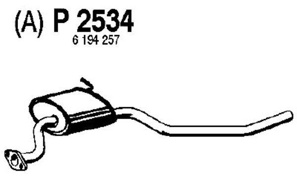 FENNO vidurinis duslintuvas P2534