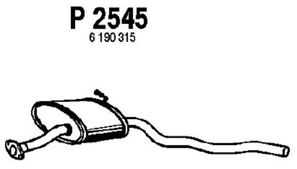 FENNO vidurinis duslintuvas P2545