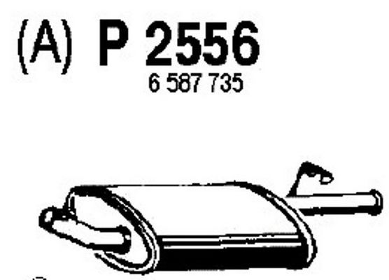 FENNO Глушитель выхлопных газов конечный P2556