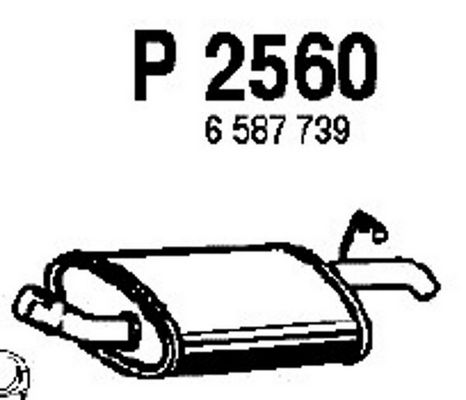 FENNO Глушитель выхлопных газов конечный P2560