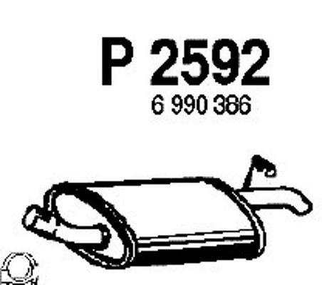 FENNO galinis duslintuvas P2592