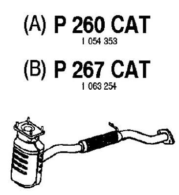 FENNO katalizatoriaus keitiklis P260CAT