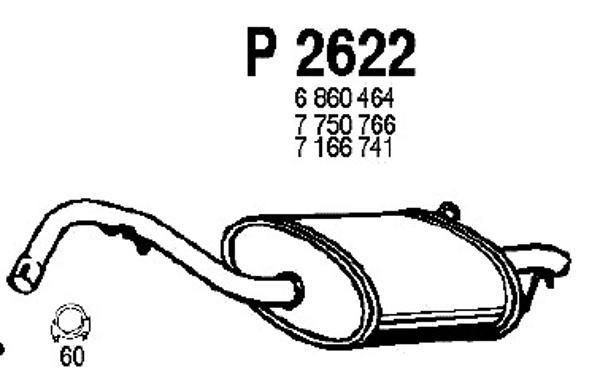 FENNO galinis duslintuvas P2622