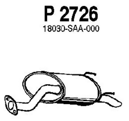 FENNO Глушитель выхлопных газов конечный P2726