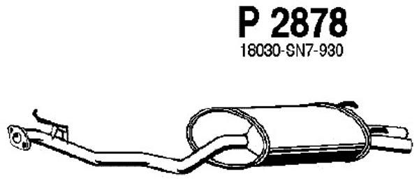 FENNO Глушитель выхлопных газов конечный P2878