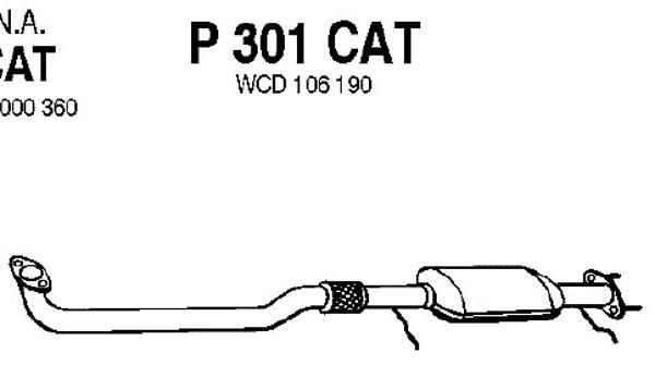 FENNO katalizatoriaus keitiklis P301CAT