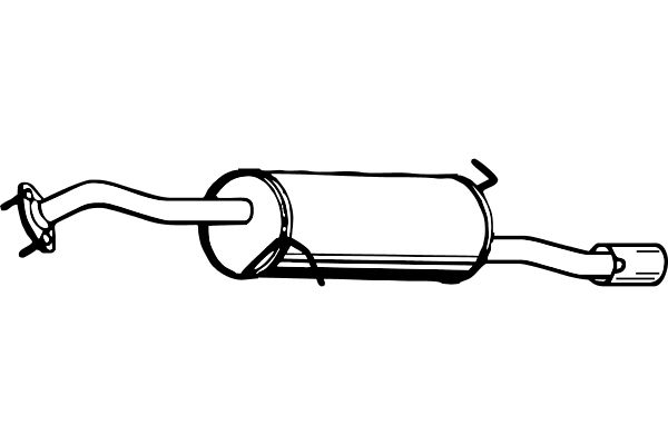 FENNO Глушитель выхлопных газов конечный P3525