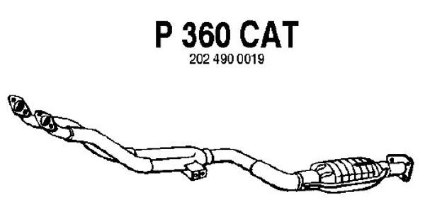 FENNO katalizatoriaus keitiklis P360CAT