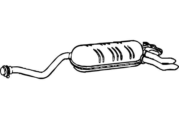 FENNO Глушитель выхлопных газов конечный P3630