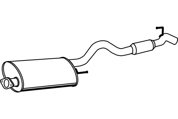 FENNO Глушитель выхлопных газов конечный P3948
