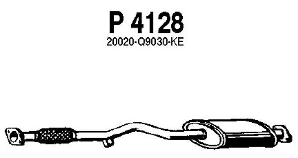 FENNO Средний глушитель выхлопных газов P4128