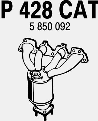 FENNO katalizatoriaus keitiklis P428CAT