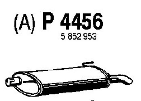 FENNO Глушитель выхлопных газов конечный P4456