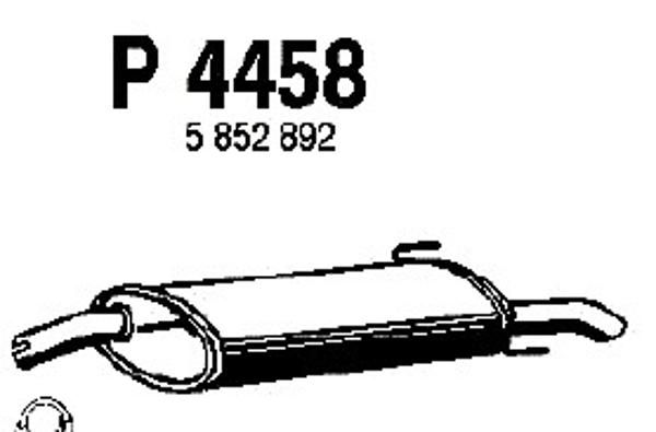FENNO Глушитель выхлопных газов конечный P4458