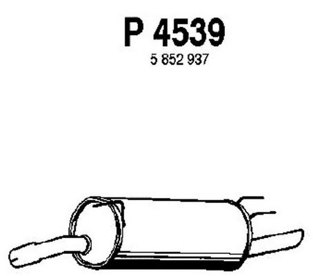 FENNO Глушитель выхлопных газов конечный P4539