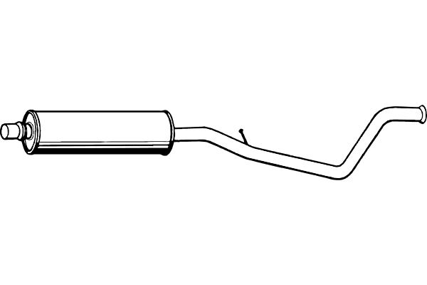FENNO Средний глушитель выхлопных газов P4832