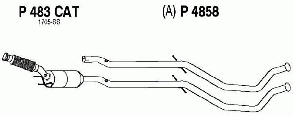 FENNO katalizatoriaus keitiklis P483CAT